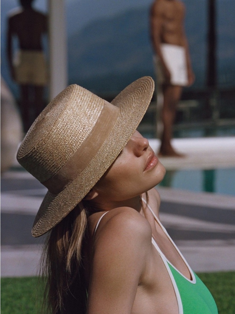Lack Of Color Spencer Boater Natural Straw Wide-Brim Hat